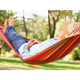 Комплект раскладной стол и 4 стула Easy Campi в чемодане Коричневый + зонт 1.8м + Гамак подвесной с планкой 190x150 см Красный - изображение 8