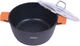 Кастрюля с антипригарным покрытием Bohmann BH 7350-32 MRB с двойным дном из литого алюминия кастрюля з кришкой - изображение 3