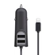 Автомобильное зарядное устройство BASEUS Energy Station with Apple cable 1m |2USB, 5.5A|. Black - изображение 6