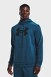 Чоловіче бірюзове худі UA Armour Fleece Big Logo HD-BLU Under Armour S 1373352-437 - изображение 1