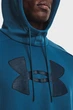 Чоловіче бірюзове худі UA Armour Fleece Big Logo HD-BLU Under Armour S 1373352-437 - изображение 4