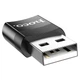 Переходник Hoco UA17 USB Male to Type-C Female USB2.0 Черный - изображение 4