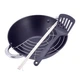 Казан чугунный 4,5л для плова Kamille Wok с антипригарным покрытием для индукции и газа - изображение 1