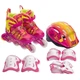 Роликовые коньки Zelart Jingfeng SK-179 35-38 с защитой Pink-Yellow - изображение 2
