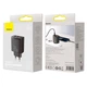 Сетевой адаптер Baseus Compact Quick Charger (2USB+Type-C) 30W 3A QC3.0+PD3.0, чёрный - изображение 6
