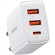 Зарядний пристрій Baseus Compact Quick Charger 2U+C 30W White (CCXJ-E02) - изображение 1
