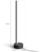 Світильник настільний розумний Philips Hue Signe, 2000K-6500K, RGB, Gradient, ZigBee, Bluetooth, димування 55 см Black (8718696176245) - зображення 2