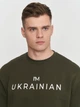 Свитшот оверсайз мужской JHK I'M UKRAINIAN SWRA294 XXL Хаки (ROZ6400161450) - изображение 4