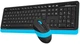Клавіатура+миша A4Tech FG1010S Blue Wireless - изображение 2