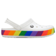Сабо Crocs Crocband 39 р 25-25.5 см Разноцветные белые 206361-94S-M7/W9 Rainbow Block White - изображение 3