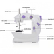 Портативная домашняя швейная машинка электрическая 4в1 UKC Sewing Kit FH202S с подсветкой от адаптера и педалью - изображение 6