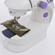 Портативная домашняя швейная машинка электрическая 4в1 UKC Sewing Kit FH202S с подсветкой от адаптера и педалью - изображение 8