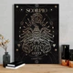 Картина Холстович Скорпіон 30x40 см. Картина зі знаком зодіаку для спальні, вітальні, офісу, інтер'єру - зображення 1