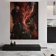 Картина Холстович Black panther 45x60 см. Картина з пантерою для офісу, вітальні, спальні, кухні, інтер'єру - зображення 4