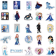 Наклейки виниловые Холодное сердце FROZEN Takara Tomy на предметы 50 шт. - изображение 4