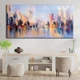 Картина Холстович Skyline City View 50х100 см. Картина з абстракцією для офісу, вітальні, спальні, кухні, інтер'єру - зображення 3
