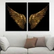 Модульная картина Холстович Angel Wings 60х40 см. Картина Крылья Ангела для гостиной, спальни, офиса, интерьера - изображение 4