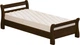 Кровать Estella Диана 80х200 ordf Массив Л2.5 Темный орех (7201394028) - изображение 2