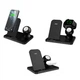 Беспроводное зарядное устройство XO WX018 15W 3in1 Чёрное - изображение 2