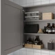 Шафа підвісна з 2 полицями та дверцятами IKEA ENHET 60x17x75 см сіра (793.236.53) - изображение 2