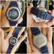 Наручные повседневные часы Casio W-216H-2BVDF Синие с оранжевым - изображение 5