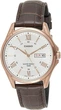 Наручные часы Casio MTP-1384L-7AVEF Белые с золотистым/коричневым в ретро стиле - изображение 3