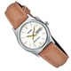 Наручний жіночий годинник Casio LTP-V006L-7B2UDF Білий з сріблястим/світло-коричневим - зображення 3