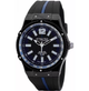Мужские часы Q&Q ATTRACTIVE DA02J512Y Черные с синим, водозащита 5 BAR - изображение 1