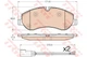 Колодка тормозов. диск. FORD TOURNEO CUSTOM 2.2TDCI 2012 – передн. (выр-во TRW) TRW (GDB1967) - изображение 1