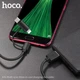 Дата-кабель HOCO Combo Lightning/Micro USB/Type-C Multi-Way X41 |1m, 2.4A| black - зображення 2