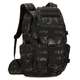 Рюкзак тактический военный штурмовой Protector plus S459 50л с системой Molle black camouflage - изображение 1