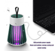 Пастка для комах комарів для дому Electronic shock Mosquito killing lamp 220V USB фіолетова 16514F - изображение 2
