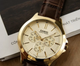 Наручные часы Casio MTP-V300GL-9AVEF Золотистые с коричневым с кожаным ремнем - изображение 1