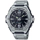 Стильные наручные часы Casio MWA-100HD-1AVEF Черные с серебристым - изображение 5