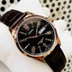 Наручные часы Casio MTP-1384L-1AVEF Темно-коричневые с черным кожаным ремешком - изображение 1