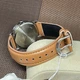 Наручные часы Casio MTP-V002L-5B3 UDF Бордовые с коричневым кожаным ремешком - изображение 6
