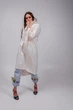 Плащ тренч дизайнерський дощовик Parasol’ka L Ivory White – водонепроникний плащ для подорожей, міста та туризму - зображення 11