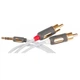 Кабель Mini-Jack - 2RCA Supra MP-Cabel Mini Plug-2RCA 0.5м - зображення 2