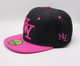Кепка детская M&JJ NY (Snapback) Черный-Розовый (4012) - изображение 2