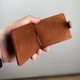 Зажим для денег на кнопке мужской коричневый Classic Button cognac - изображение 3