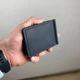 Зажим для денег на кнопке черный мужской Classic Button Black - изображение 2