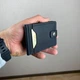 Зажим для денег на кнопке черный мужской Classic Button Black - изображение 3