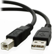 Кабель USB 2.0 AM-BM для принтера 150 см Black - зображення 1