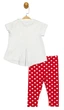 Комплект (футболка, штани) Minni Mouse 92 см (2 роки) Disney MN17357 Біло-червоний 8691109876065 - зображення 2