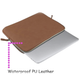 Чохол для ноутбука MOSISO Laptop Premium PU Leather Sleeve 16" Brown - зображення 2