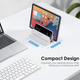Вертикальная подставка для ноутбука Omoton Laptop Vertical Stand Silver (LD02) - изображение 3