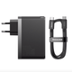 Мережевий зарядний пристрій Baseus GaN 5 Pro Fast Charger 2C + U 140 W Black (CCGAN140CE) - зображення 2