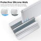 Вертикальная подставка для ноутбука Omoton Laptop Vertical Stand Silver (LD02) - изображение 4