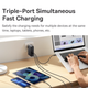 Мережевий зарядний пристрій Baseus GaN 5 Pro Fast Charger 2C + U 140 W Black (CCGAN140CE) - зображення 4