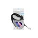 Повідець-рулетка для собак WAUDOG R-leash, малюнок "NASA21", XS, до 12 кг, 3 м, світловідбивна стрічка, чорний - зображення 5